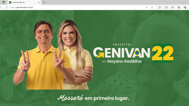 Genivan Vale lança site oficial de campanha com propostas e plano de governo para Mossoró