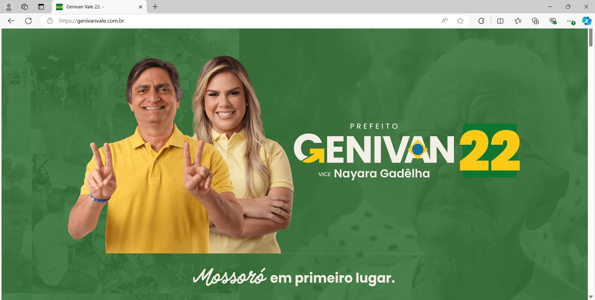 Genivan Vale lança site oficial de campanha com propostas e plano de governo para Mossoró